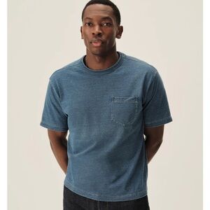 Buck Mason Indigo Dipped Yuma Boxy Tee Men’s XS